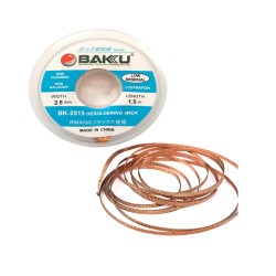 Baku Desoldering Wick Wire BK-2515 2.5mm/1.5m Baku Desoldering Wick Wire BK-2515 2.5mm/1.5m